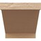 Ekena Millwork 6in. W x 6in. H x 20in. L Burlington Woodgrain TimberThane Rafter Tail, Primed Tan RFTUR06X06X20BURRCPR - alternate 4